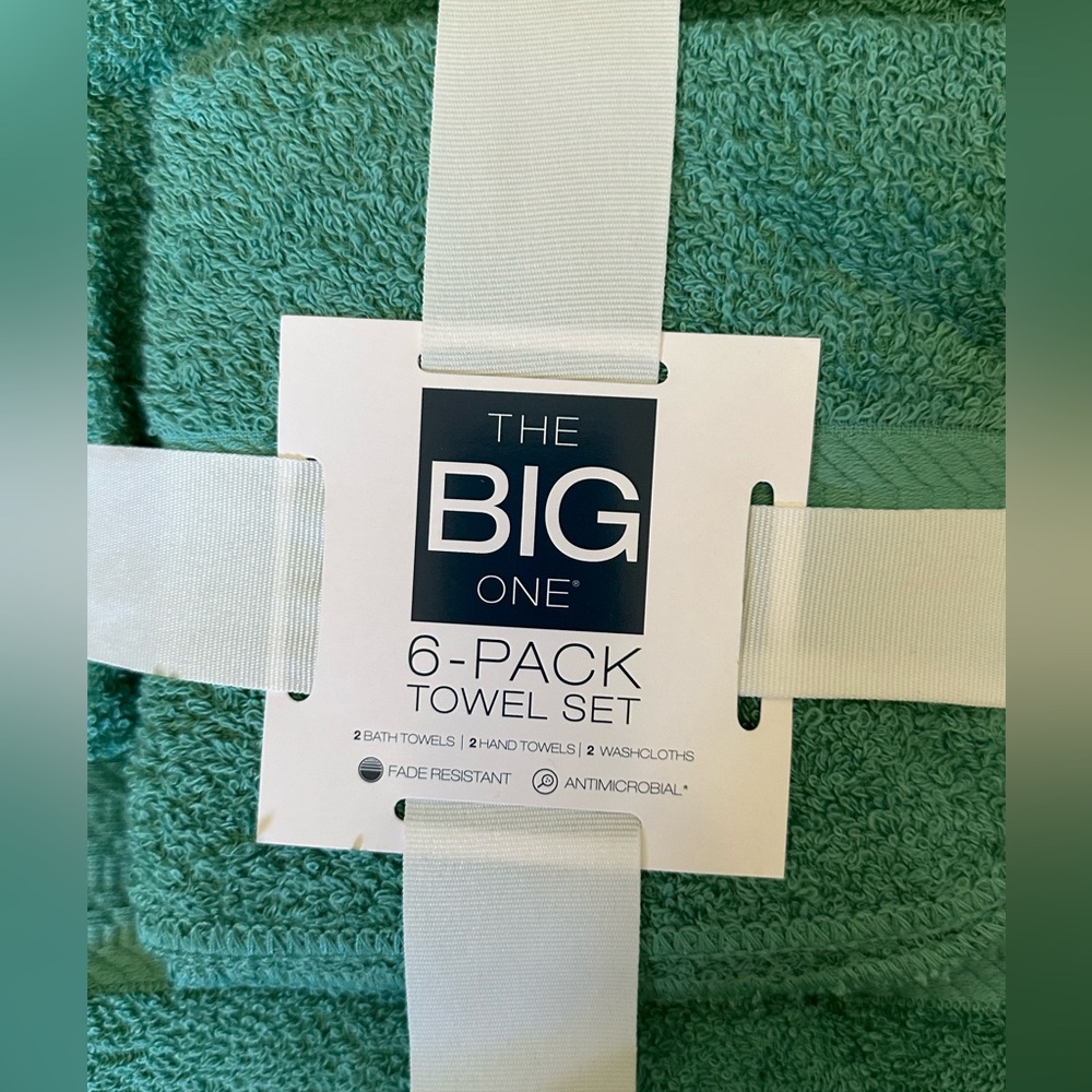 🛀 6️⃣- The Big One: 6 pack towel set, NWT